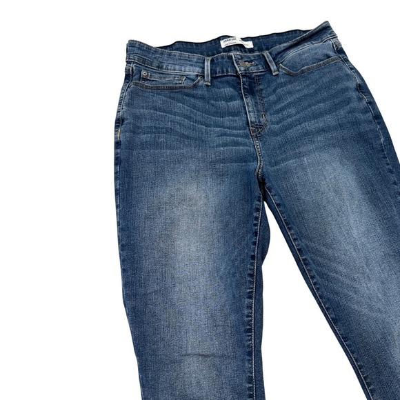 Signature Levi Strauss Mid-Rise Skinny Jeans Women Size 12 Medium Wash Excellent - Picture 3 of 10